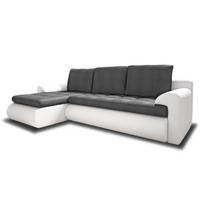 ECKSOFA Santi, Seite: Links - Weiß/Grau, Holz/Textil (226/152cm) - Sofnet