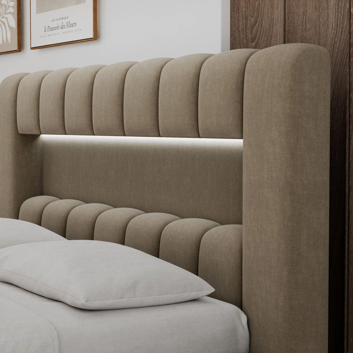 BOXBETT 180/200 Auria Braun - Braun, Holz (180/200cm) - Petits-meubles