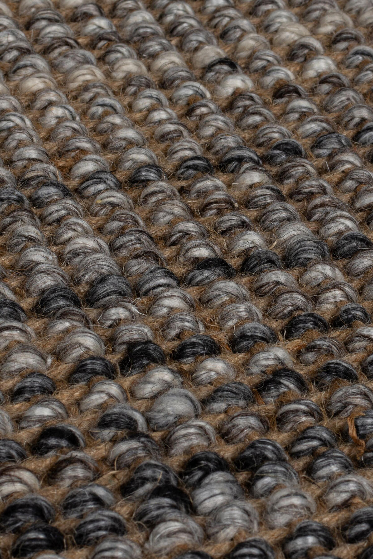 TEPPICH Jute-Wolle-Mix, handgewebt WEAVER, Grau 60x230 cm - Grau, Textil (60/230cm) - KADIMA DESIGN