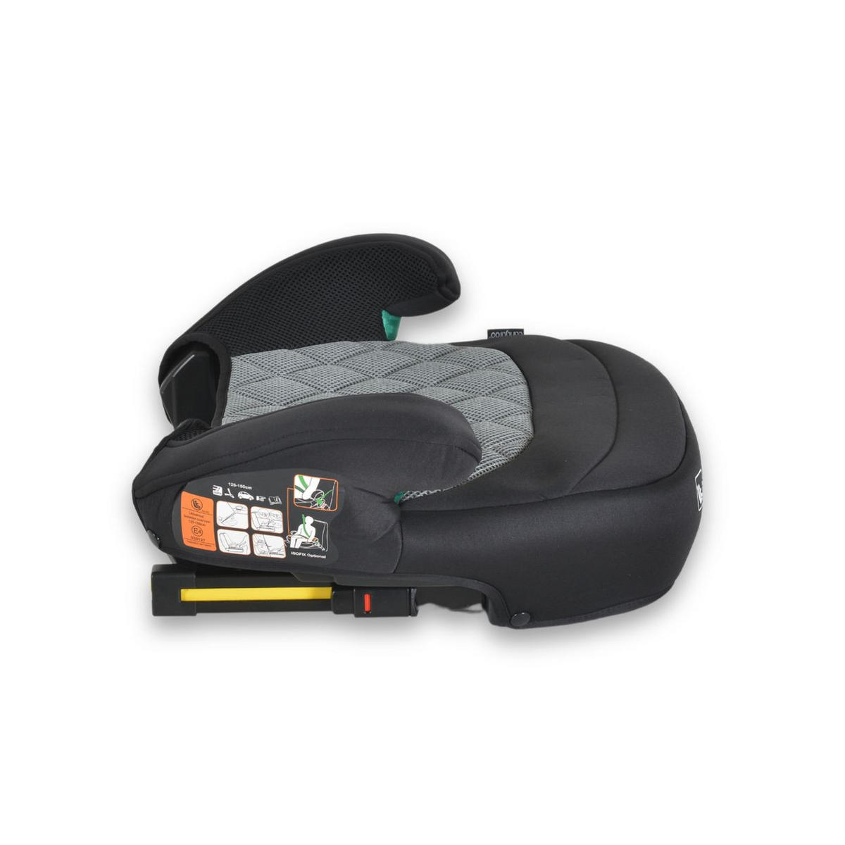 SITZERHÖHUNG Jax i-Size grau 125-150cm Gruppe 3 Isofix Top Tether - Grau, Kunststoff (45/32/41cm) - Cangaroo