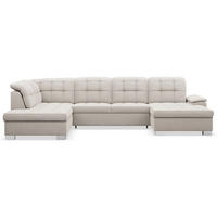 WOHNLANDSCHAFT Jamaal Taupe Velours rechtsseitig - Taupe/Schwarz, Textil (330/106/212cm) - Selsey
