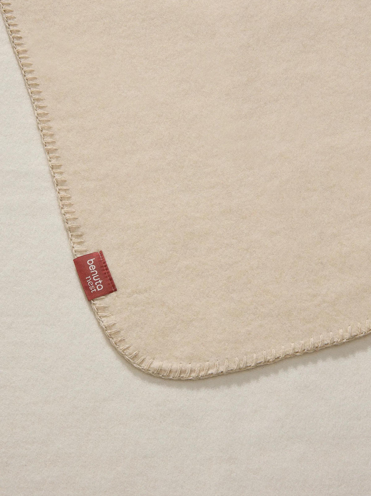 DECKE Mona Cream 140/200 cm - Creme, Textil (140/200cm) - benuta