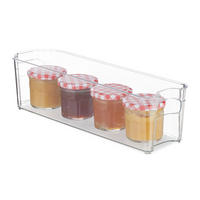 KÜHLSCHRANKORGANIZER - Transparent, Kunststoff (11/10/37.5cm) - Relaxdays