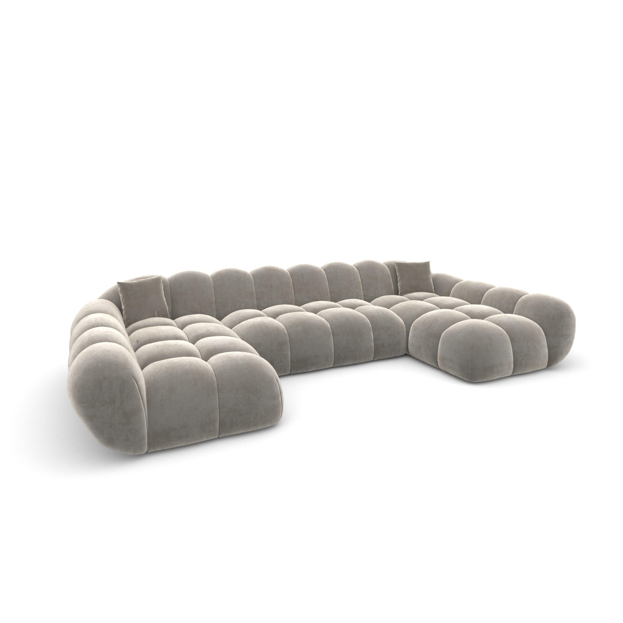 Varoyal Wohnlandschaft Taupe 330x70x160 cm