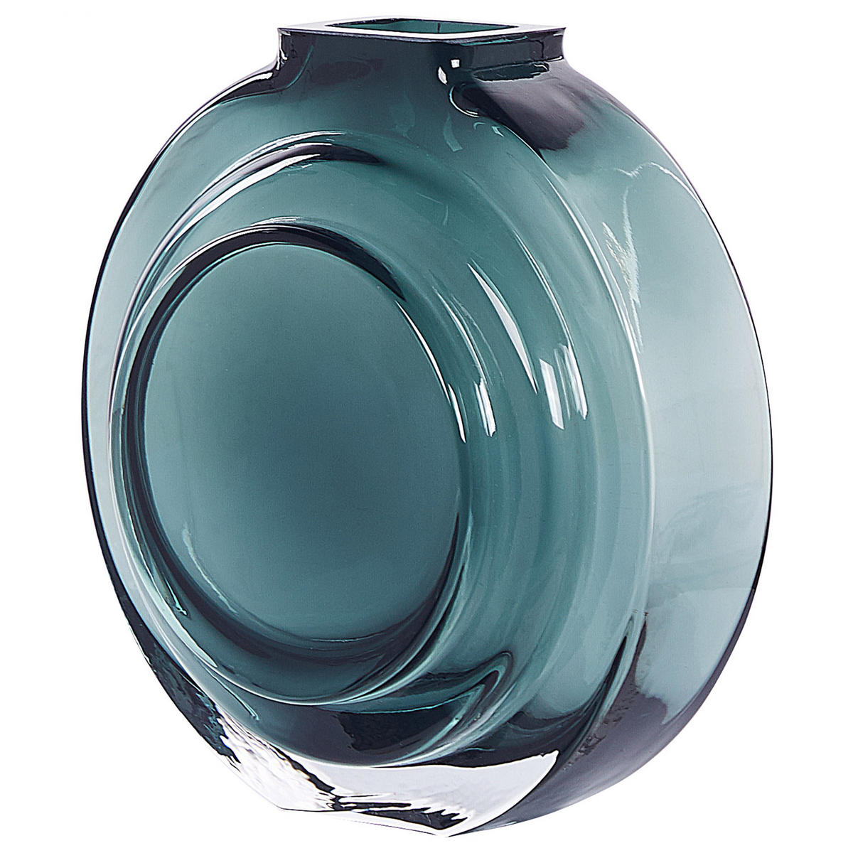 BLUMENVASE Glas grün Kapeli - Grün, Glas (15cm) - Beliani