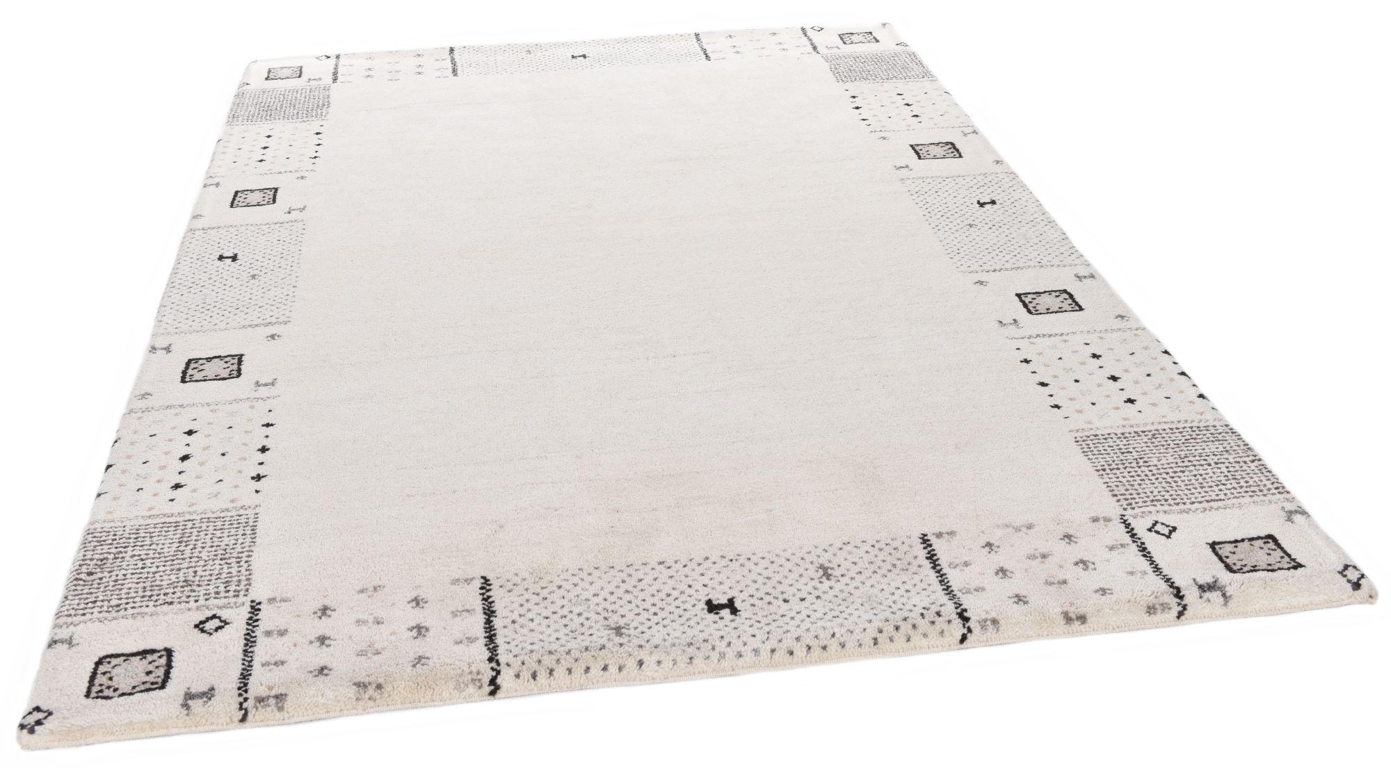 HANDKNÜPFTEPPICH Denver 250x350 cm - Beige, Textil (250/350cm) - THEKO