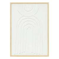 BILD MIT RAHMEN Bobby 50/70 cm - Weiß, Holzwerkstoff (50/70cm) - Atmosphera Createur d´interieur