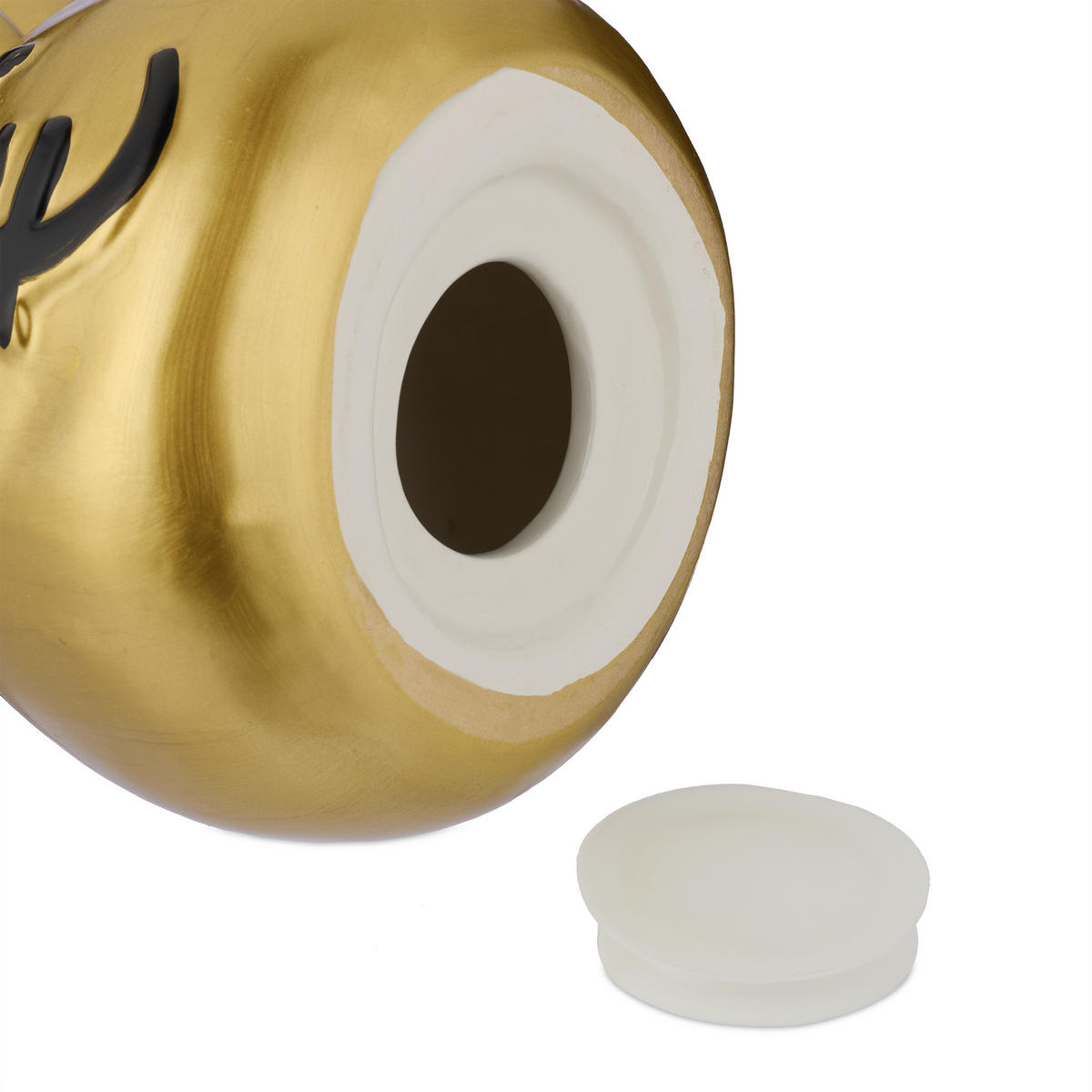 SPORENKA - zlatá, kameň (12/15.5/12cm) - Relaxdays