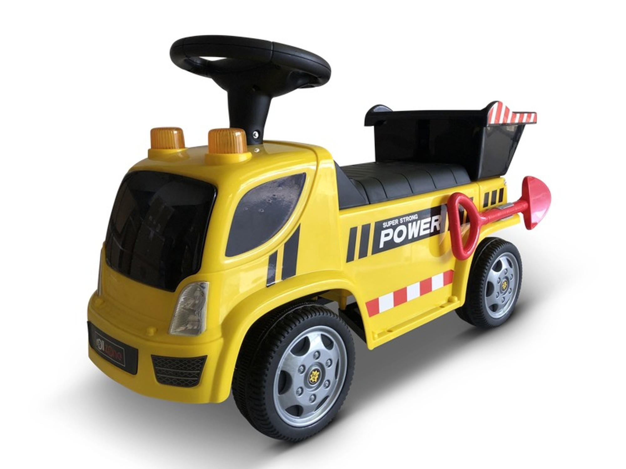 KINDER RUTSCHAUTO Straßen-Truck gelb - Gelb, Kunststoff (83/28/48cm) - TPFLiving
