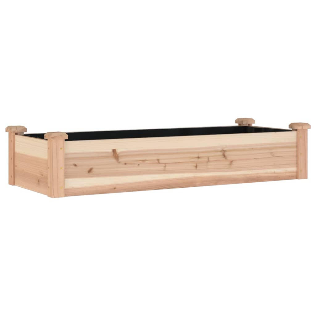 HOCHBEET mit Einsatz 120x45x25 cm Massivholz Tanne - Naturfarben, Holz (120/25/45cm)