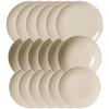 TELLER-SET Cecina Beige 18er Set - Beige, Keramik (1/1/1cm) - Ritzenhoff Breker