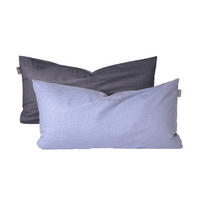 KISSENHÜLLENSET Doubleface - Renforcé - 2-teilig - 40 x 80 cm - Blau - Blau, Textil (40/80cm) - SCHIESSER