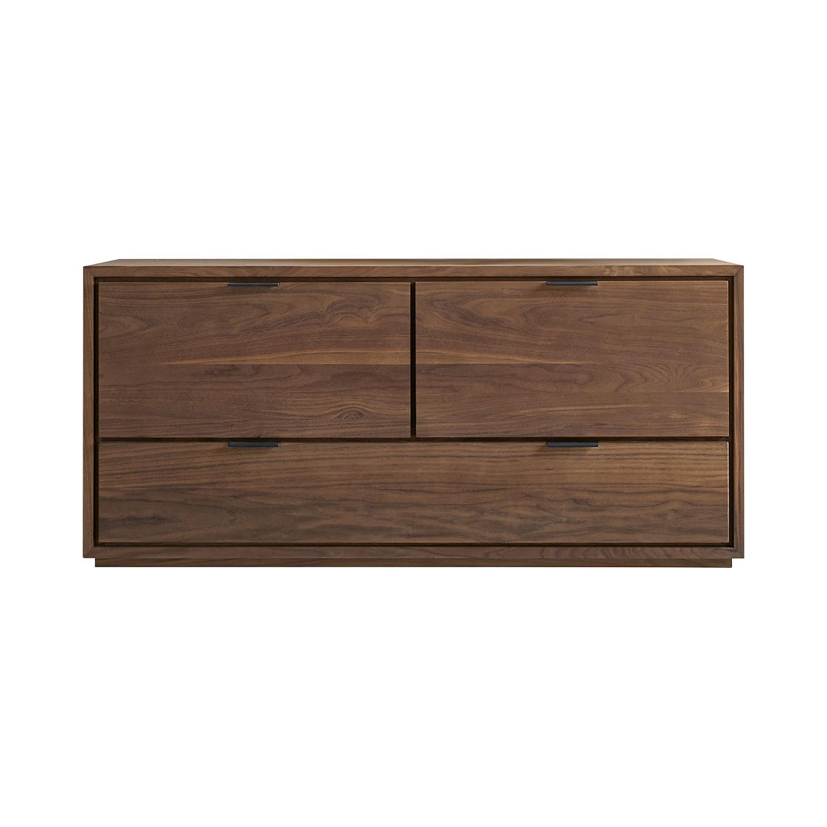 TV-SCHRANK Senson Dunkelbraun aus Walnuss - Dunkelbraun, Holz (120/55/45cm) - Tikamoon