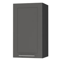 KÜCHENHÄNGESCHRANK Kvantum W2/40 Graphit Matt / Schwarz Matt 40 / 32,5 / 72cm - Schwarz/Graphitfarben, Holz/Holzwerkstoff (40/72/32.5cm) - Feldmann-Wohnen