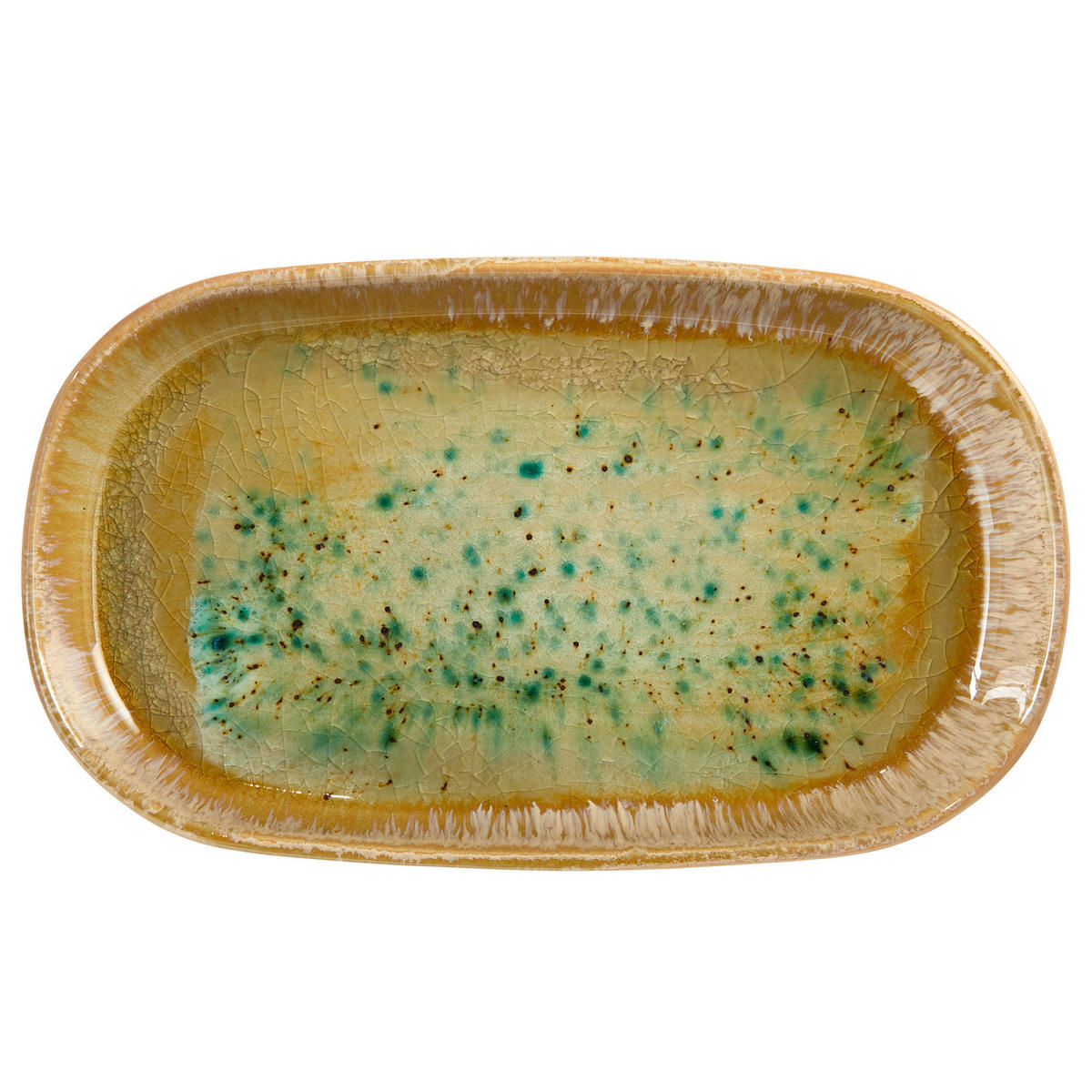 SERVIERSCHALE Sintra - Grün, Keramik (30/18/3.8cm) - Butlers