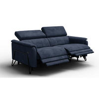 RELAXSOFA RODEN 3-Sitzer, marineblau - Dunkelblau, Holz/Textil (194/82/103cm) - Courtois Laville