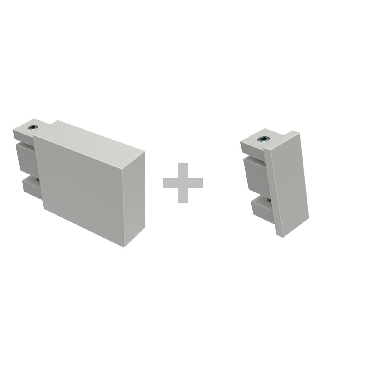 GARDINENSTANGE INNENLAUF Smartline Lox 100 cm, 2-läufig, 14x35 mm Weiß - Weiß, Metall (100cm) - INTERDECO