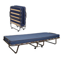 KLAPPBETT mit Matratze 80x190 - Blau, Metall (80/190cm) - Talamo Italia