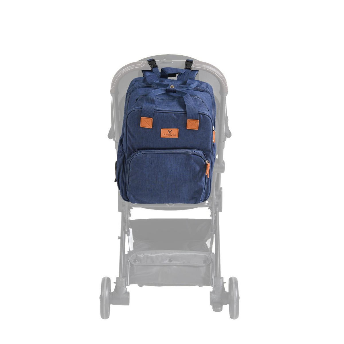 KINDERWAGENTASCHE Liana blau 2-in-1 Funktion, als Babybett nutzbar, als Rucksack verwendbar - Blau, Textil (31/43/9cm) - Cangaroo