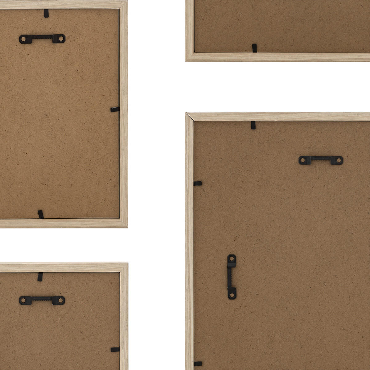 FOTORAHMEN Eichenholzfarbe Erin 5er-Set - Beige, Holzwerkstoff (26.5/31.5/2cm) - Atmosphera Createur d´interieur