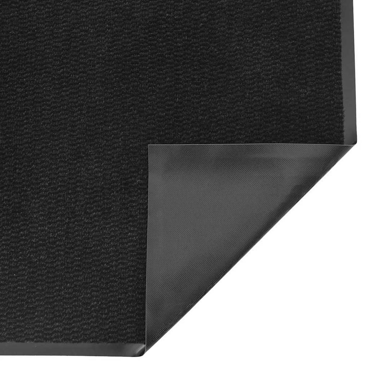 FUSSMATTE Schwarz 115/200 Cm - Schwarz, Kunststoff (115/200cm) - vidaXL