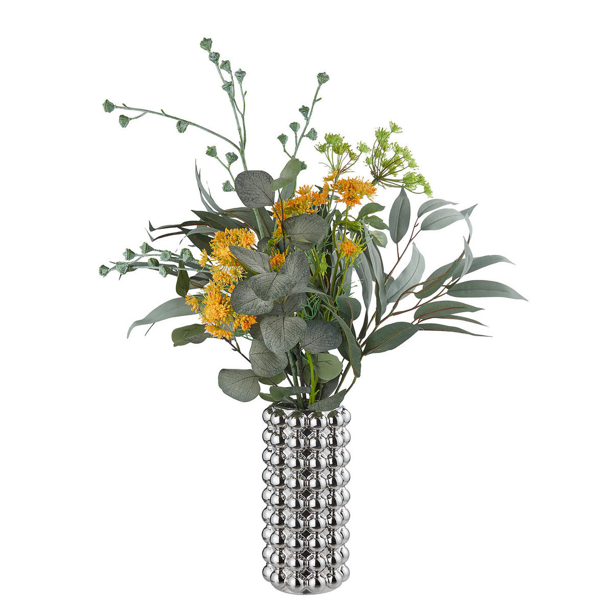 VASE Bubble - Silberfarben, Keramik (28cm) - Butlers