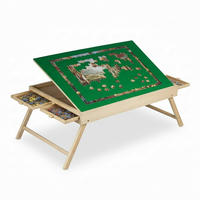 PUZZLETISCH Bunt 4 Schubladen Abdeckung für 1500 Teile - Multicolor, Holz/Holzwerkstoff (66.5/110.5/34.5cm) - Relaxdays