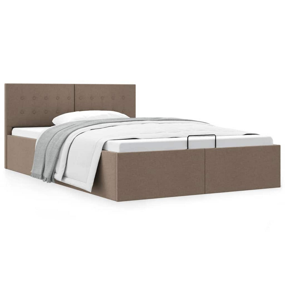 METALLBETT Hutchison 148/211 cm - Grau, Metall (140/200cm) - Nettlife