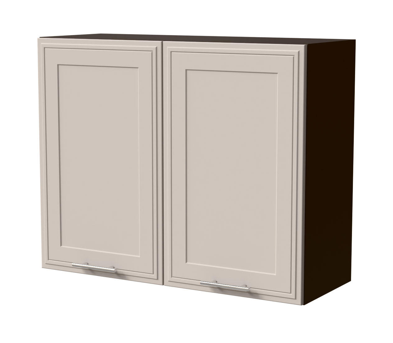 HÄNGESCHRANK Salo W3/90 Lava / Kaschmir Matt 90 / 32,5 / 72cm - Kaschmir/Dunkelgrau, Holz/Holzwerkstoff (90/72/32.5cm) - Feldmann-Wohnen