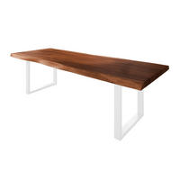 ESSTISCH TITAN - Braun/Weiß, Holz (110/280/79cm) - SAM