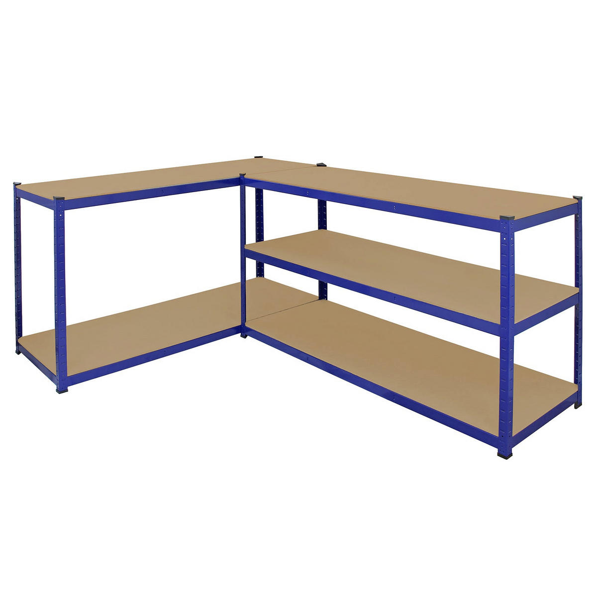 LAGERREGAL 5 x Extra breite T-Rax 180cm x 160cm x 60cm - Blau - Blau, Metall (160/180/60cm) - Monstershop
