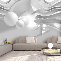 SELBSTKLEBENDE FOTOTAPETE 245/175 cm - Weiß/Grau, Kunststoff/Textil (245/1cm) - KUNSTLOFT