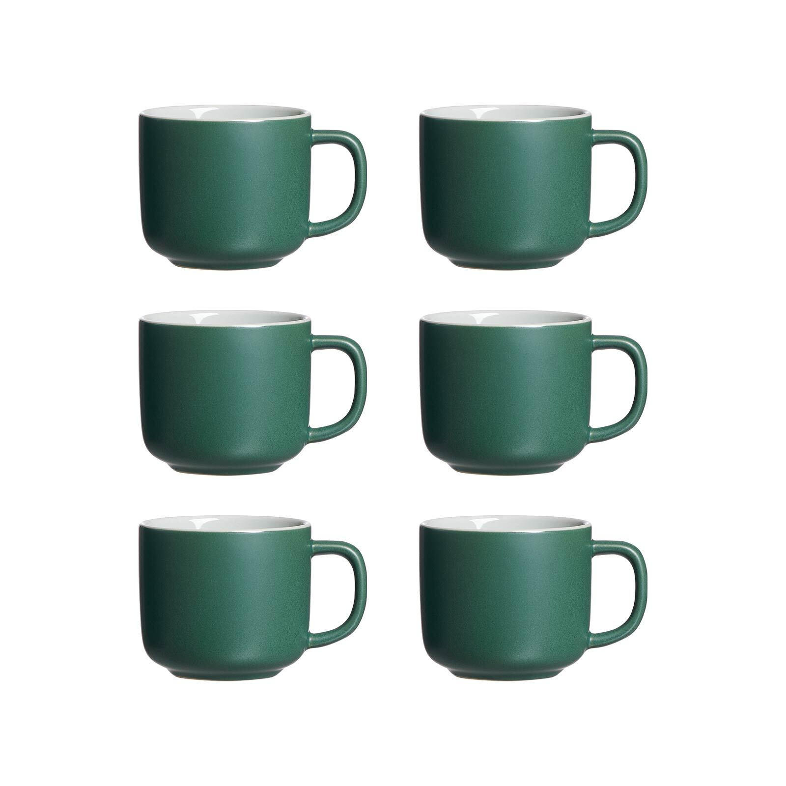 KAFFEETASSEN Jasper Grün 240 ml 6er Set - Grün, Keramik (0.24L) - Ritzenhoff Breker