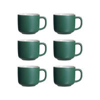 KAFFEETASSEN Jasper Grün 240 ml 6er Set - Grün, Keramik (0.24L) - Ritzenhoff Breker