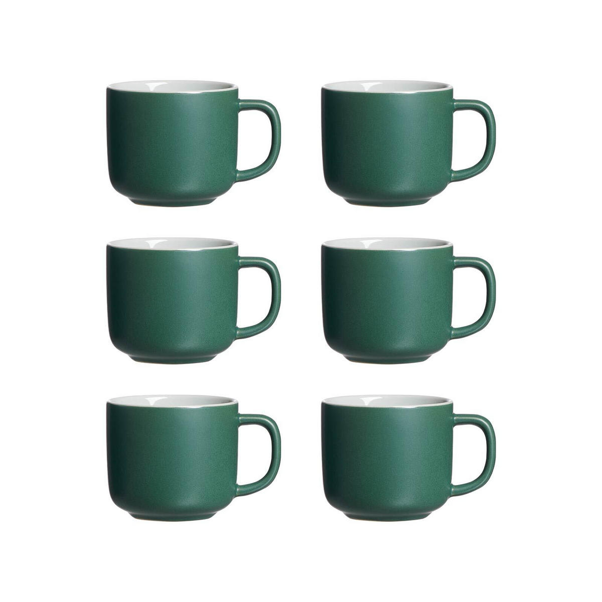 KAFFEETASSEN Jasper Grün 240 ml 6er Set - Grün, Keramik (0.24L) - Ritzenhoff Breker