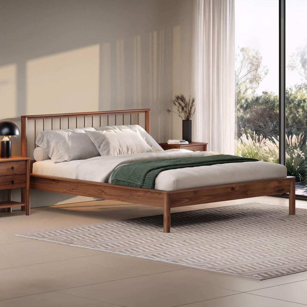 MASSIVHOLZBETT APOANA 180x200 cm Kastanie - Kastanienfarben, Holz (180/200cm) - IDIMEX