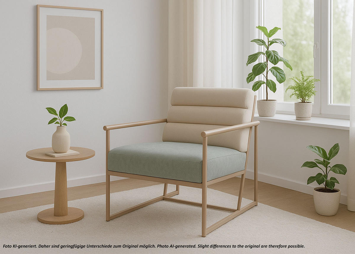 LOUNGE-SESSEL Blau - Blau, Textil (64/78/74cm) - MCW