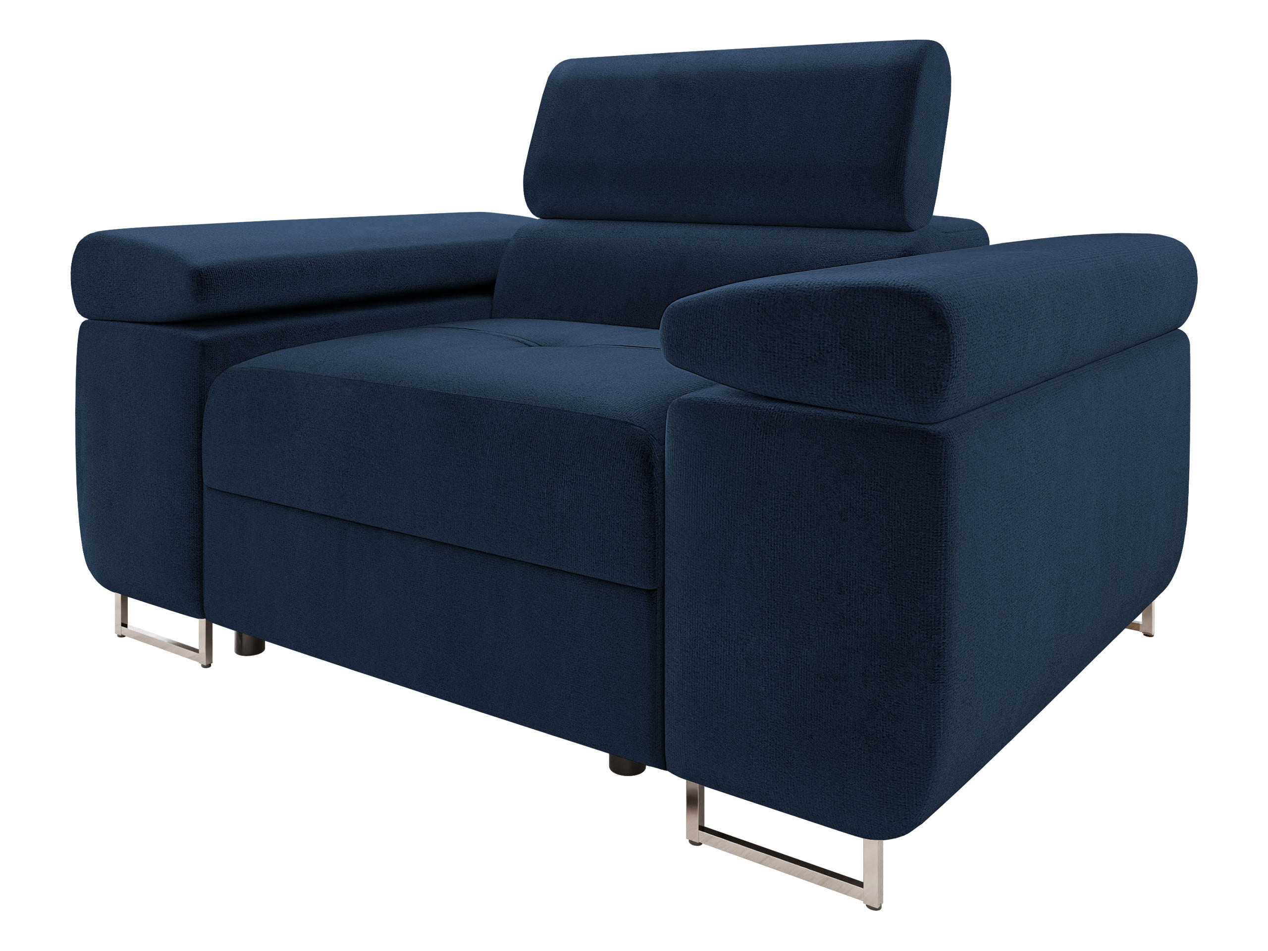 SESSEL Torezio - Blau, Holz/Textil (134/90/102cm) - MIRJAN24