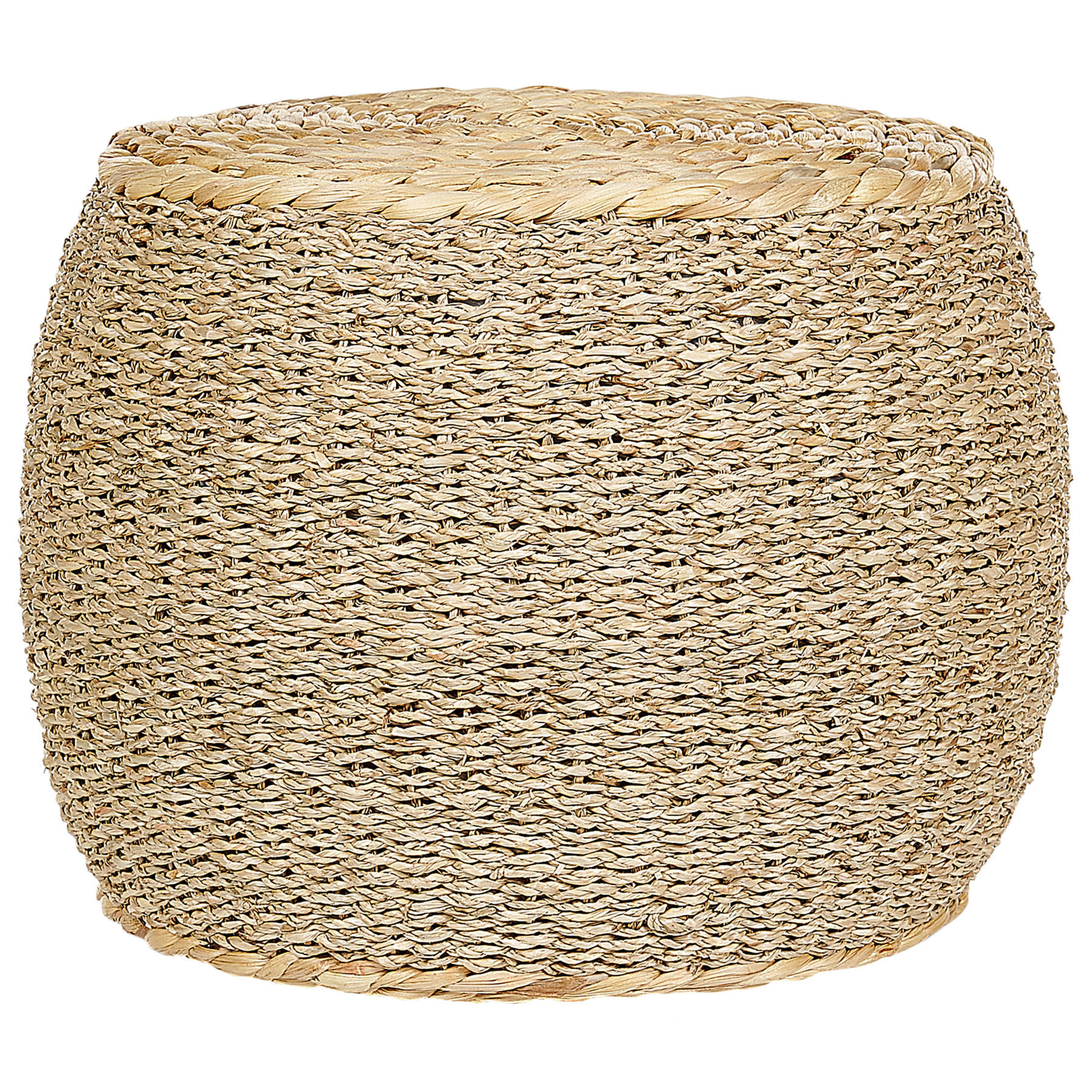 POUF Seegras Beige Haiphong - Beige, Holz (40/30/40cm) - Beliani