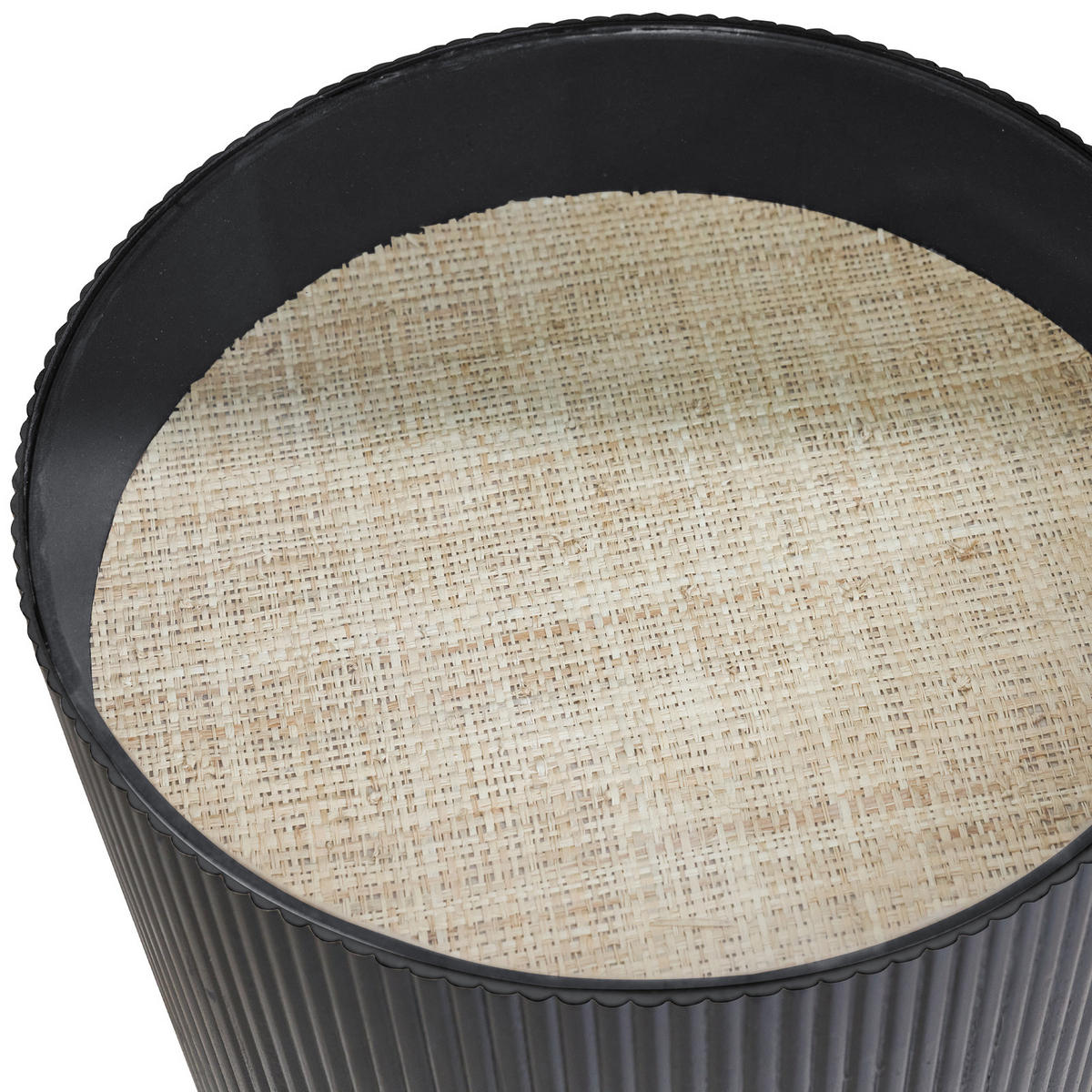 BEISTELLTISCH Carlo Schwarz/Natur - Schwarz/Naturfarben, Holzwerkstoff (39/39/48cm) - SVITA