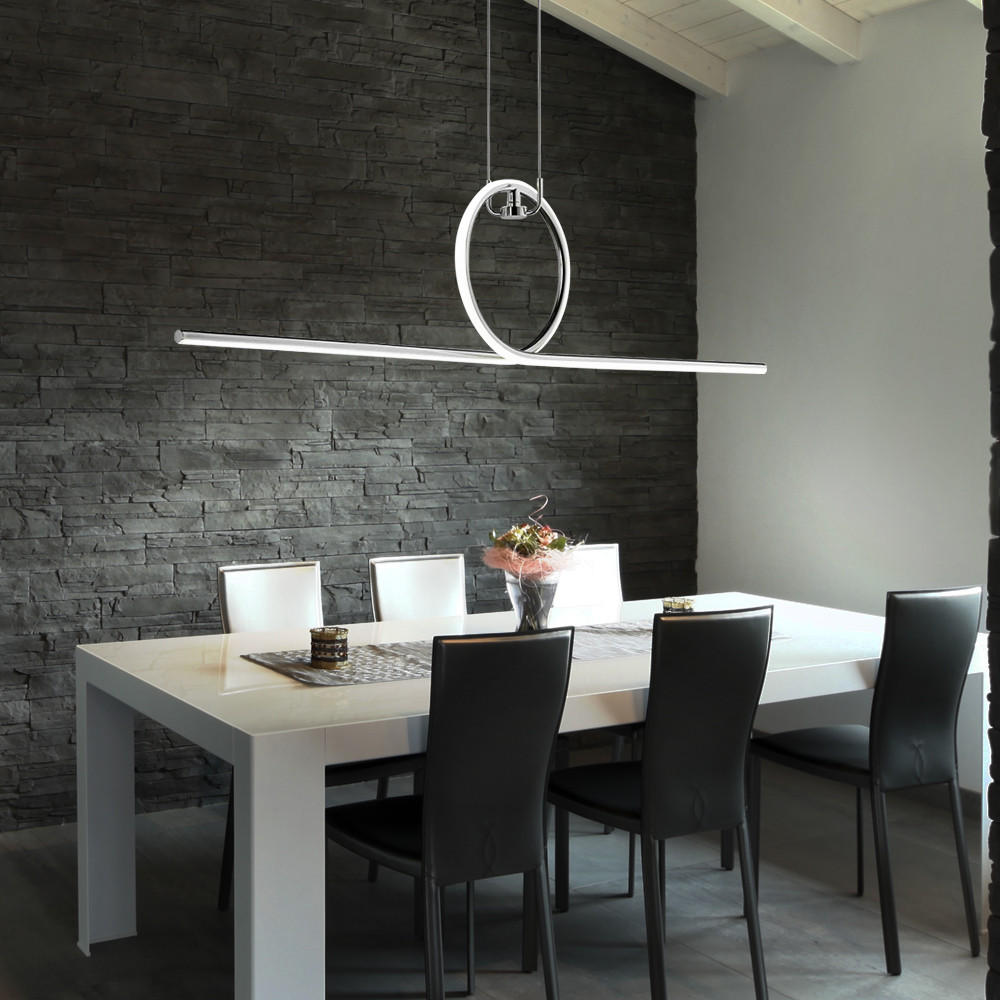 LED HÄNGELEUCHTE Chrom Silber - Silberfarben, Metall (112.5/21/162.5cm) - Wofi