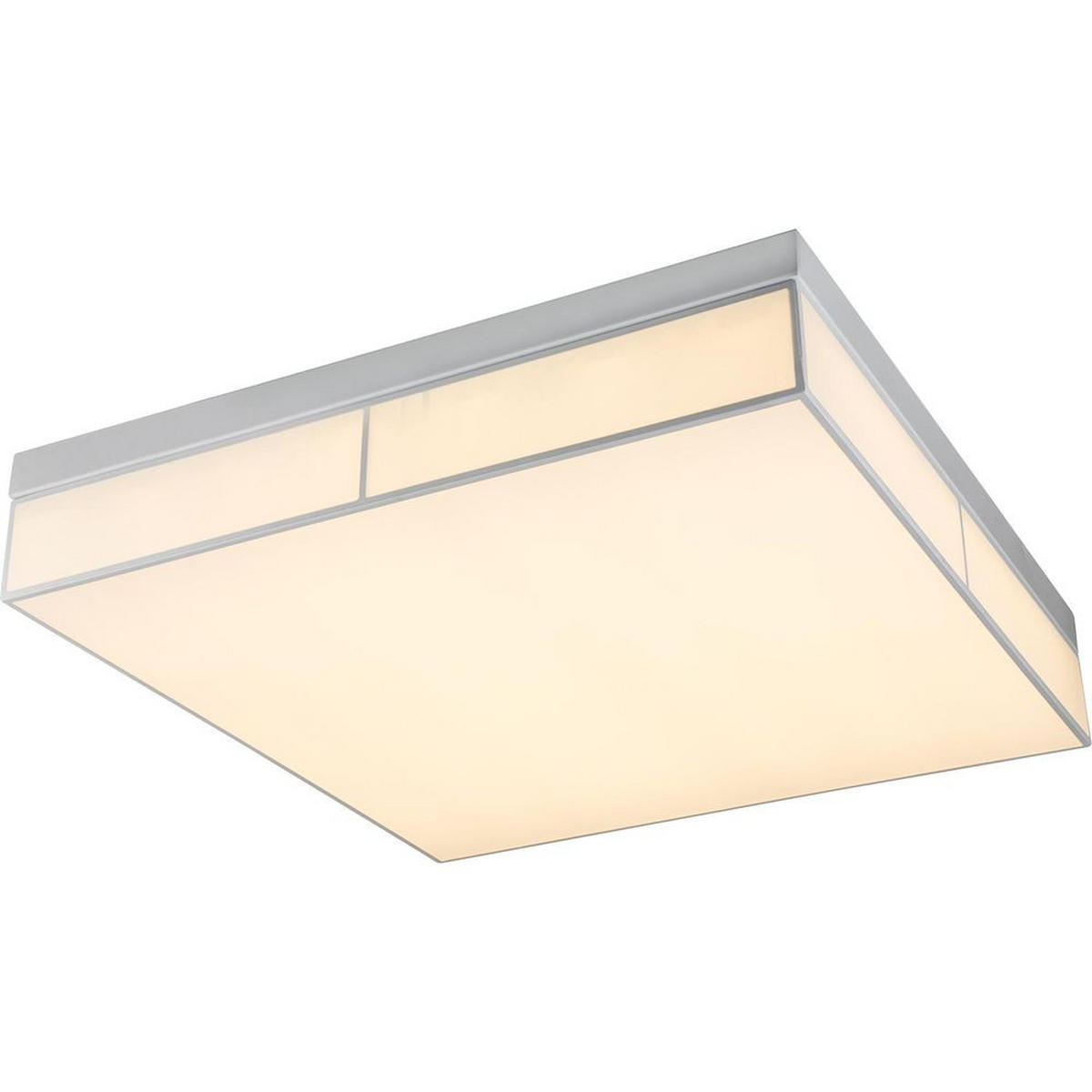 LED DECKENLEUCHTE AHAGGAR Weiß Metall - Weiß, Metall (60/60/12cm) - Globo Lighting