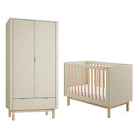 POKOJ PRO MIMINKO 2DÍLNÝ Miloo Šampaňské - béžová, kompozitní dřevo (123.5/87.5/66cm) - Petits-meubles