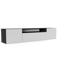 TV-LOWBOARD Weiß ALI Hängend Mit Dekorativen Fronten 200 cm - Weiß, Holzwerkstoff (200/40/41cm) - Sepro Meble