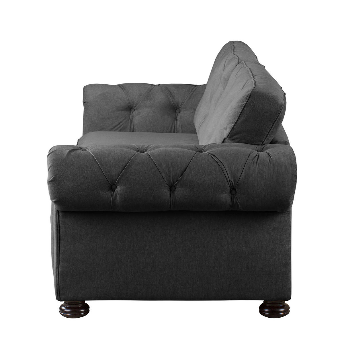 POLSTERGARNITUR (3-2-1) - Microfaser - Grau, Textil (1/1/1cm) - home24