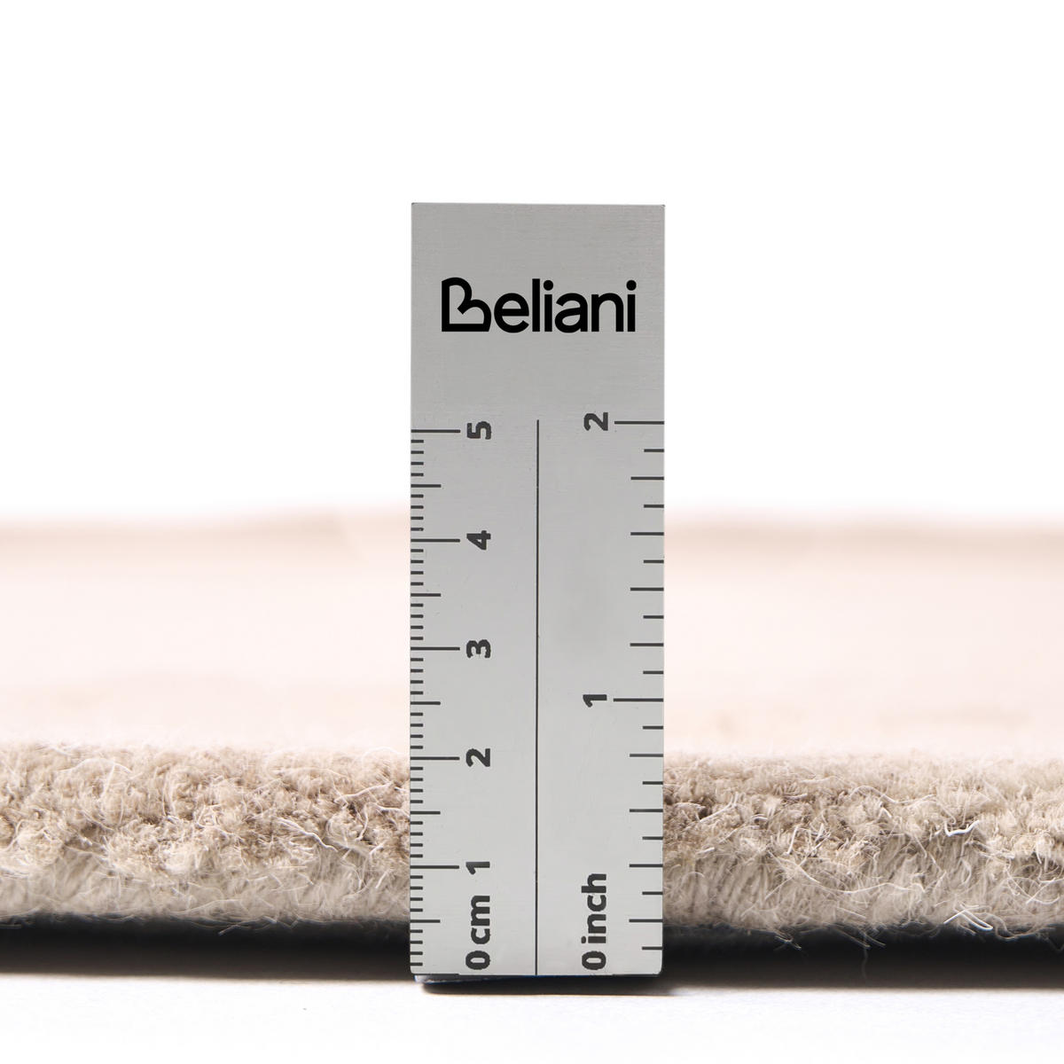 KOBEREC Béžový 140 cm Vlna Vasco - béžová, textil (140/140cm) - Beliani