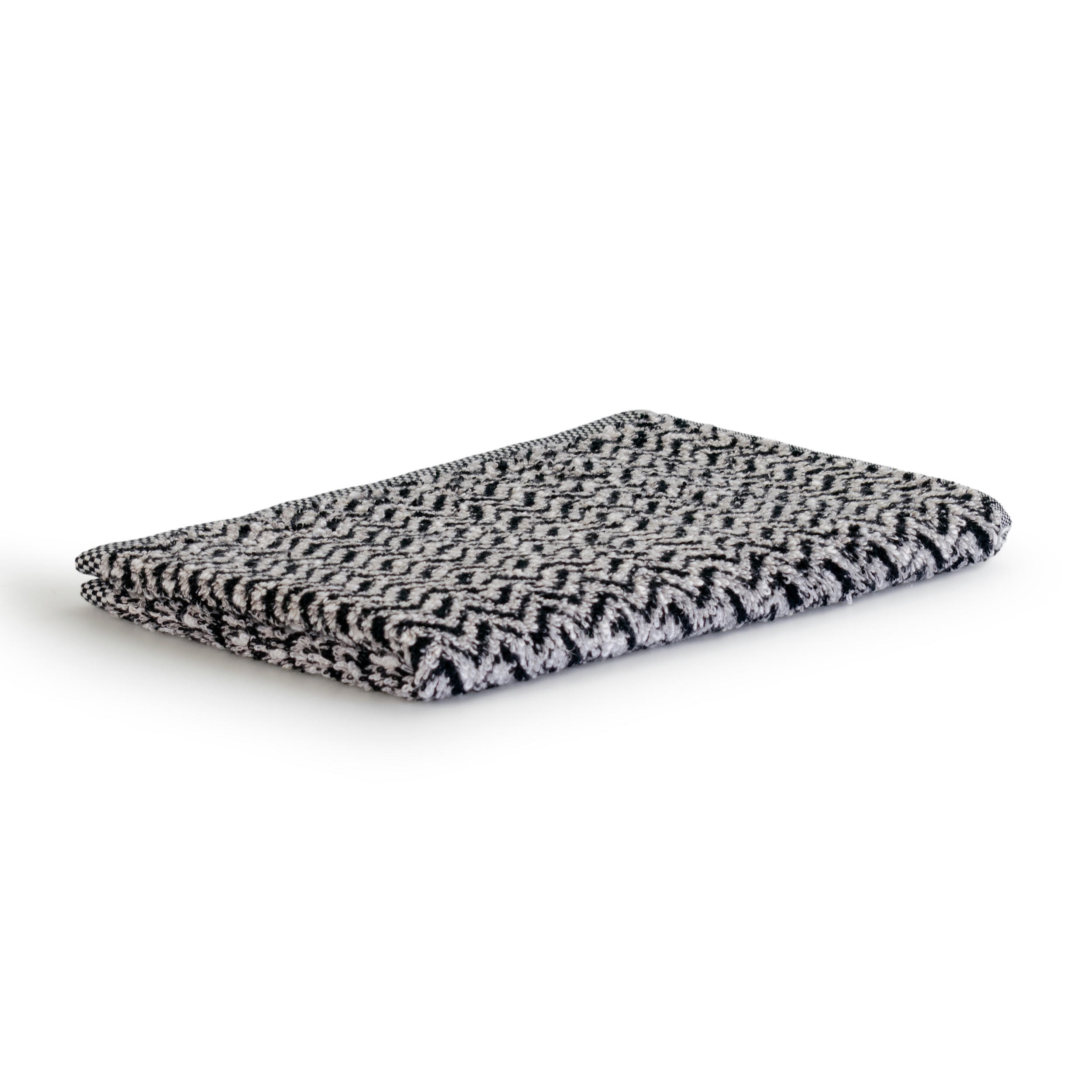 GÄSTETUCH BROOKLYN - Schwarz/Naturfarben, Textil (50/30cm) - MÖVE