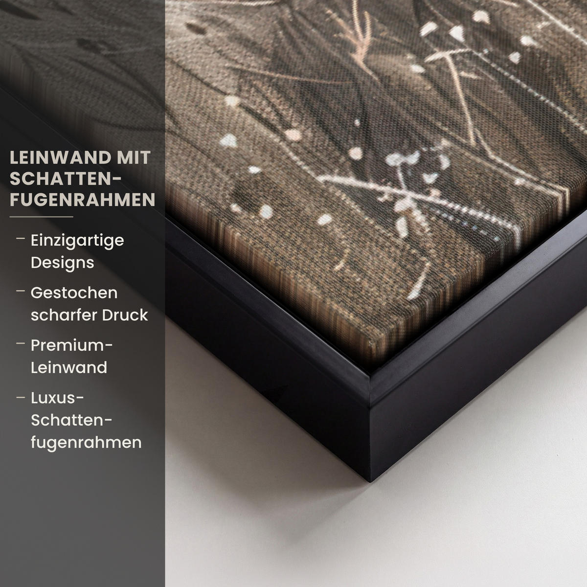 LEINWAND Bilder mit Rahmen - Blumen - Rosa - Modern - Beige - 90x60 - Beige, Textil (90/60cm) - MuchoWow