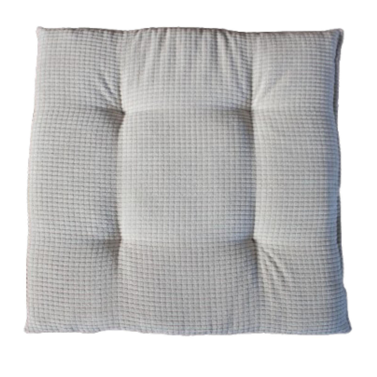 STUHLKISSEN 4er Set New Wave - Hellgrau, Textil (40/40/4cm) - Yve! decoration