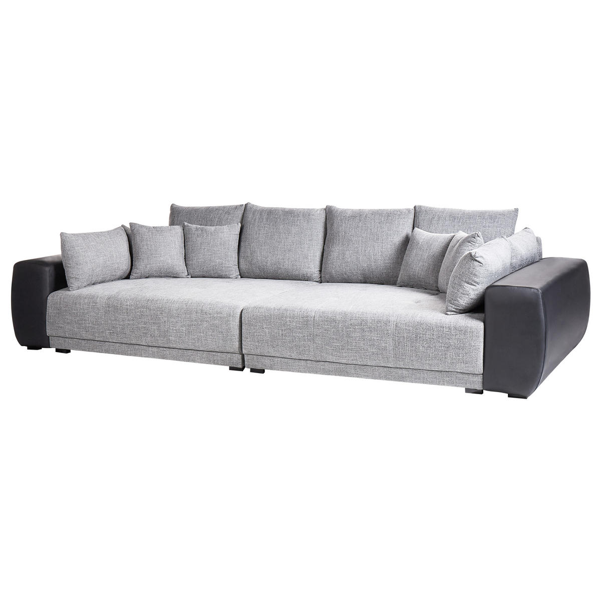 4-SITZER-SOFA Polsterbezug Dunkelgrau Torpo - Dunkelgrau, Textil (308/84/136cm) - Beliani